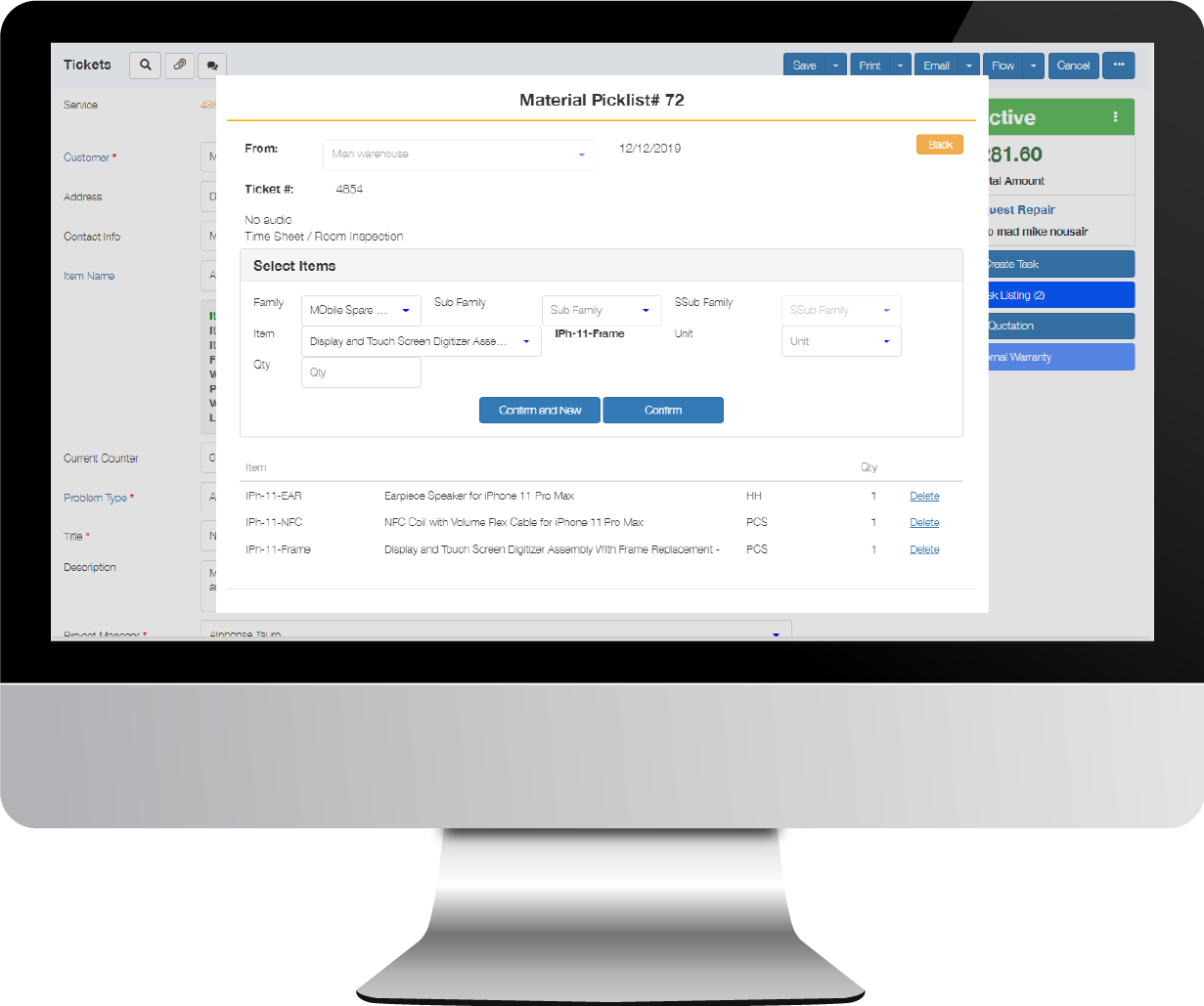 servicematerial